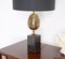 Black Marble and Brass Table Lamp, 1970s, Imagen 3