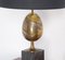 Black Marble and Brass Table Lamp, 1970s, Imagen 4