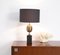 Black Marble and Brass Table Lamp, 1970s, Imagen 2