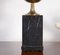 Black Marble and Brass Table Lamp, 1970s 5