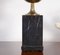 Black Marble and Brass Table Lamp, 1970s, Imagen 5