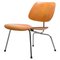 LCM Sessel mit rotem Anilin Lack von Charles & Ray Eames, 1950er 1