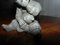 Mid-Century Child with Teddy Bear Figurine 3
