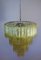 Grand Lustre Vintage en Chrome et Verre Murano, Italie, 1982 1