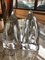 Vintage Crystal Bookends from Daum, 1970s, Set of 2 1