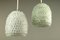 Vintage Murano Glass Floral Pendant Lamps from Barovier & Toso, 1970s, Set of 2 6