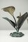 Bronze Brass Flamingo Flower Sculpture, 1950s, Image 7