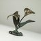 Bronze Messing Flamingo Skulptur, 1950er 5