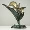 Bronze Brass Flamingo Flower Sculpture, 1950s 9