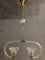Lampe à Suspension Art Déco en Verre Murano par Ercole Barovier, 1940s 1