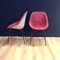 Set of Pink Chairs by Genevieve Dangles-Christian Defrance for Burov, 1950s 3