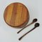 Vintage Danish Teak Salad Bowl with Servers by Jens Quistgaard for Nissen Naarden, Image 7