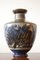 Grand Vase Art Déco avec Taureaux Attribué à Atelier Primavera, France, 1930s 1