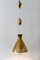 Mid-Century Counterweight Brass Pendant Lamp from Vereinigte Werkstätten Collection, 1960s 6