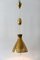 Mid-Century Counterweight Brass Pendant Lamp from Vereinigte Werkstätten Collection, 1960s, Image 6