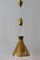 Mid-Century Counterweight Brass Pendant Lamp from Vereinigte Werkstätten Collection, 1960s 15