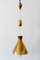Mid-Century Counterweight Brass Pendant Lamp from Vereinigte Werkstätten Collection, 1960s, Image 8