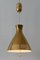 Mid-Century Counterweight Brass Pendant Lamp from Vereinigte Werkstätten Collection, 1960s 10