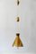 Mid-Century Counterweight Brass Pendant Lamp from Vereinigte Werkstätten Collection, 1960s 13