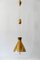 Mid-Century Counterweight Brass Pendant Lamp from Vereinigte Werkstätten Collection, 1960s, Image 13