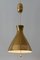 Mid-Century Counterweight Brass Pendant Lamp from Vereinigte Werkstätten Collection, 1960s 2