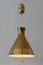 Mid-Century Counterweight Brass Pendant Lamp from Vereinigte Werkstätten Collection, 1960s, Image 2