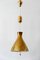 Mid-Century Counterweight Brass Pendant Lamp from Vereinigte Werkstätten Collection, 1960s 16