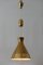Mid-Century Counterweight Brass Pendant Lamp from Vereinigte Werkstätten Collection, 1960s 4