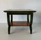 Italian Green Aniline and Maple Coffee Table, 1980s, Image 4