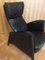 Black Leather Armchair, 1980s, Image 2
