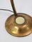 Mid-Century Brass Big Button Table Lamp 9