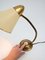 Mid-Century Brass Big Button Table Lamp 12