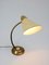 Lampe de Bureau Big Button Mid-Century en Laiton 6