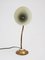Mid-Century Brass Big Button Table Lamp 3