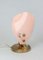 Lampes de Bureau Mid-Century en Verre Rose, 1950s, Set de 2 7