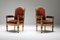 Antique Gilt Wood and Velvet Armchairs, 1880s, Set of 2 13