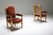 Antique Gilt Wood and Velvet Armchairs, 1880s, Set of 2 5