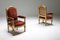 Antique Gilt Wood and Velvet Armchairs, 1880s, Set of 2, Image 5
