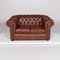 Red Brown Leather Sofas from Chesterfield, Set of 2 13