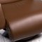 Evolo Brown Leather Armchair with Relax Function from FSM, Image 6