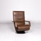 Evolo Brown Leather Armchair with Relax Function from FSM, Immagine 1