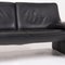 Atlanta Black Leather 2-Seat Sofa from Laauser 2