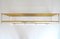 Wall Coat Rack Acrylic Glass and Brass, 1960s 3