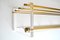 Wall Coat Rack Acrylic Glass and Brass, 1960s 4