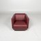 Red Leather Armchair from Rolf Benz 7