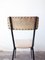 Vintage Esszimmerstühle aus Stahlrohr & Weißem Leder, 1970er, 5er Set 7