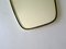 Vintage Golden and Black Frame Mirror, 1960s, Imagen 3