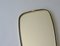 Vintage Golden and Black Frame Mirror, 1960s, Imagen 2