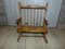 Mid-Century Wooden Toy Rocking Chair 1