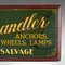 Vintage English Hand Painted Pinewood Chandlers Sign, 1930s 7